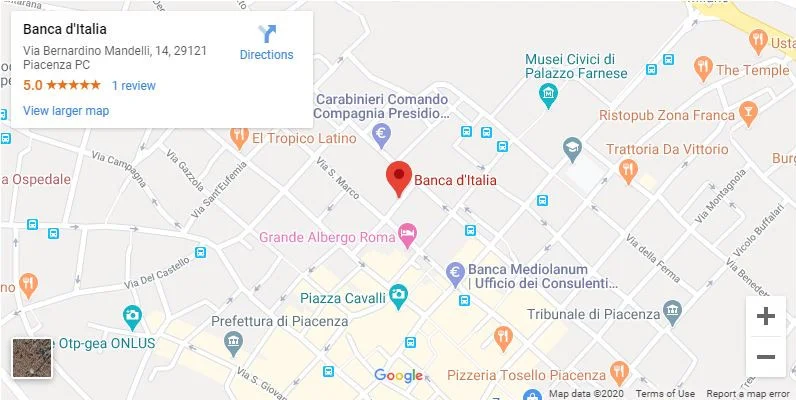 Banca d’Italia – filiale di Piacenza