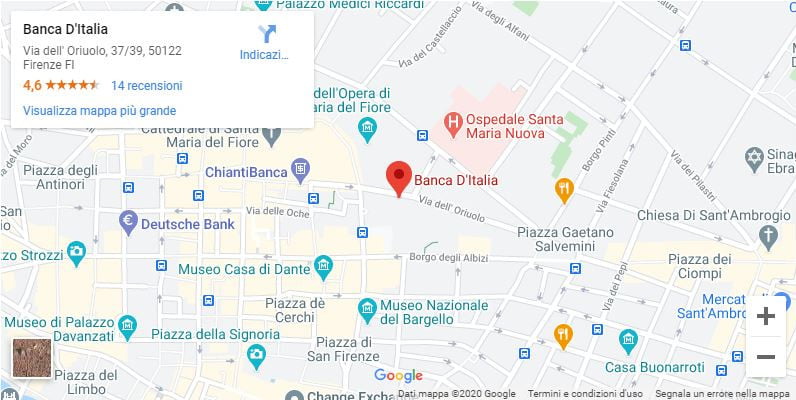 Banca d’Italia – filiale di Firenze