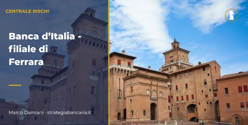 Banca-Italia-ferrara-castello-vicino Foto centro Ferrara, vicino all'ex sede Banca Italia