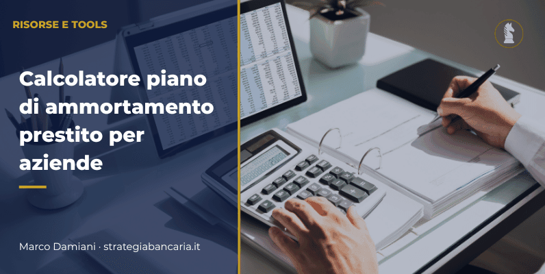 Calcolatore piano di ammortamento prestito per aziende