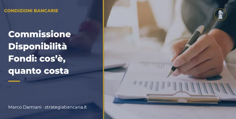 Imprenditore analizza le commissioni bancarie sul conto corrente aziendale